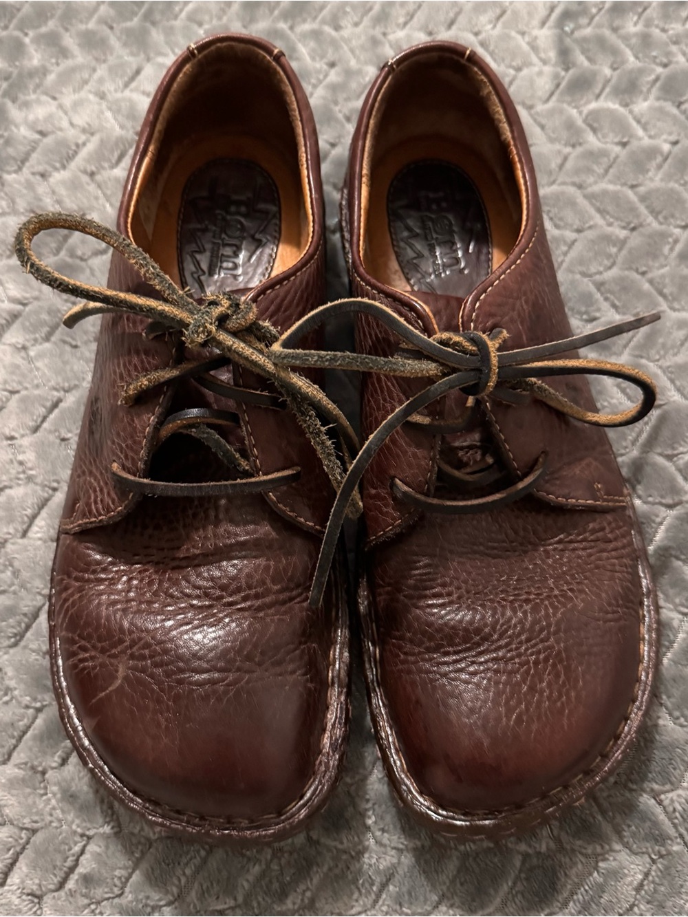 Born Women’s Brown Leather Derby Shoes